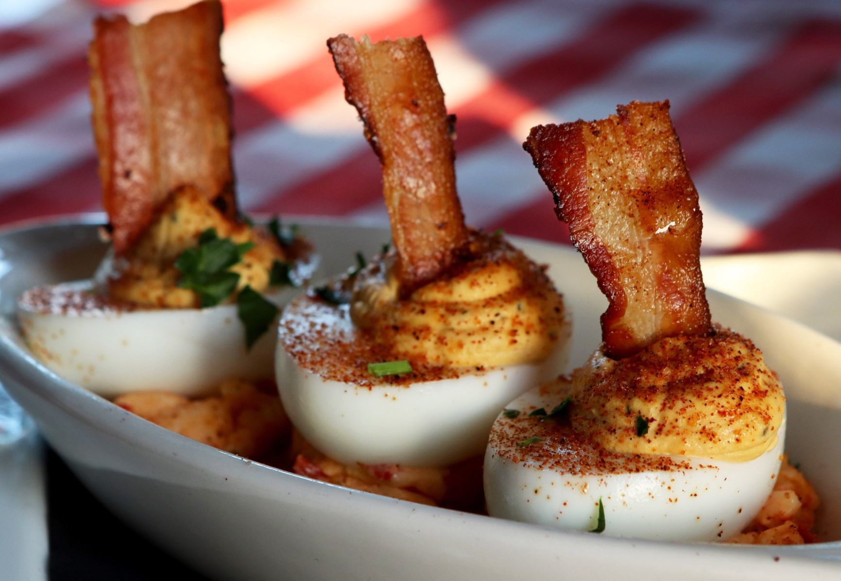 Special Request: Salt+Smoke deviled eggs